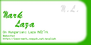 mark laza business card